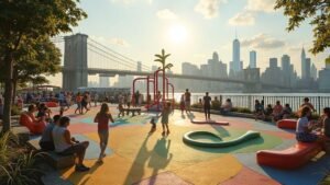 autoridade-portuaria-reabre-dolphin-playground-em-manhattan-apos-anos-de-obras-na-ponte-george-washi