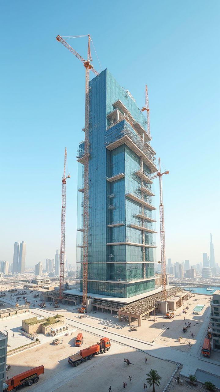 Proezas da construção: o Centro de Convenções de Dubai em ação